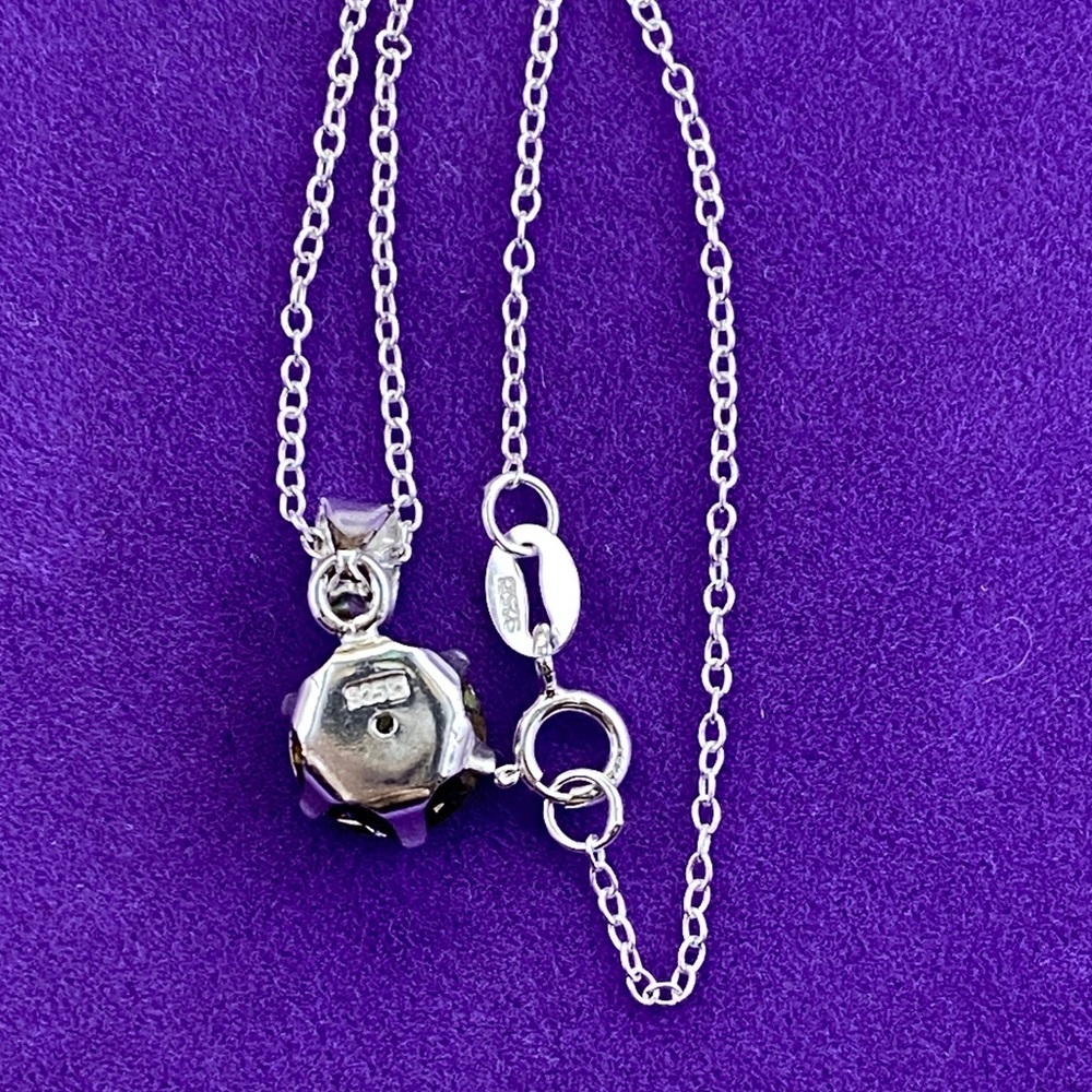 💛 Sterling Silver Mystic Topaz Necklace and Earring Set | Iridescent Color Shift - Picture 4 of 8